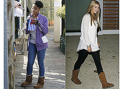 X Factor Stars Stacey and Rachel in Jumbuck Boots X Factor Stars Stacey and Rachel in Jumbuck Boots