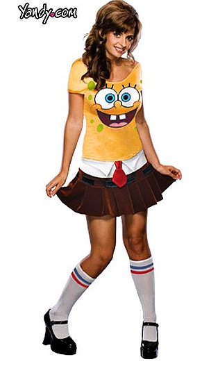 Cartoon Characters on the Top, Sexy School Girls on the Bottom