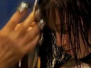Watch "Edward Scissorhands" Cut Hair With Flair  
