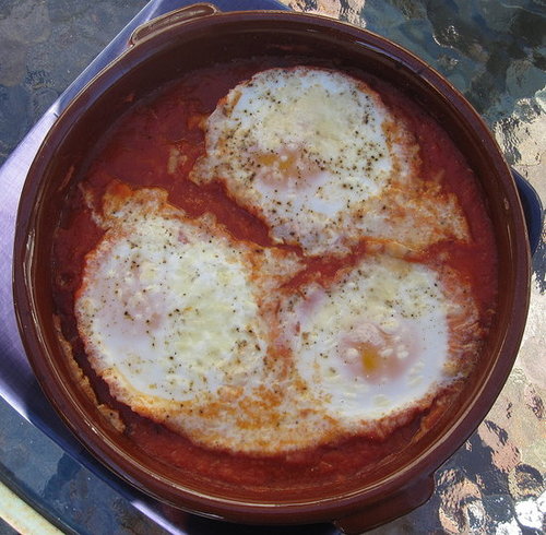 Eggs Baked in Tomato Sauce Recipe