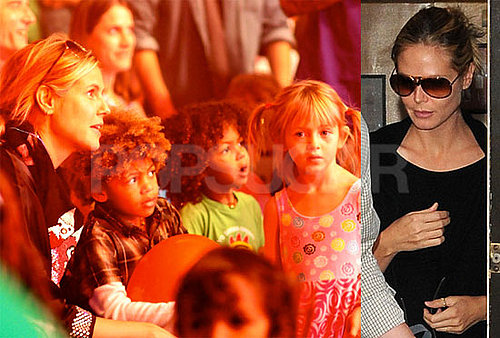 Photos of Heidi Klum at the Yo Gabba Gabba Show With Leni, Henry, and Johan Samuel