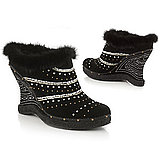 Love It Or Hate It: Fur trim and studded wedge heel boots $69.50