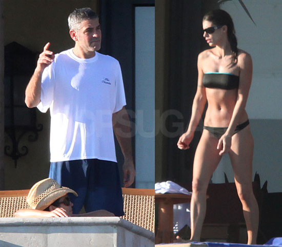 Photos of Clooney in Mexico