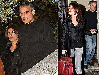 Photos of George Clooney and Elisabetta Canalis Out to Dinner in LA