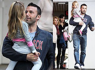 Photos of Ben and Violet in LA Leaving School