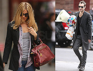 Photos of Sienna Miller and Jude Law Going to Jonny Lee Miller's Son's Birthday Party