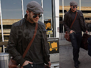 Photos of New Moon Star Kellan Lutz In All Black Arriving at LAX After Miami