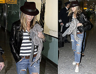 Photos of Jennifer Aniston at Heathrow