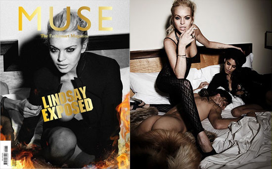 Photos of Lindsay Lohan in Muse Magazine Photos of Lindsay Lohan in Muse Magazine