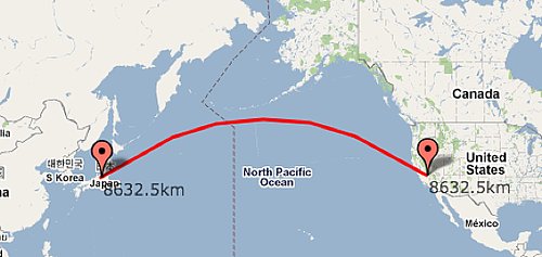 Find Out the Distance Between Two Points With a Google Map Mashup