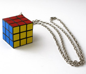 Rubix Cube Necklace: Totally Geeky or Geek Chic?