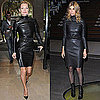 Photo of Kate Moss and Carine Roitfeld Wearing Same Black Leather Dress 2009-11-16 15:00:22