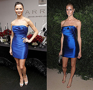 Marchesa Designer Georgina Chapman and Jacquetta Wheeler Wear Same Blue Marchesa Dress 2009-11-17 15:00:22