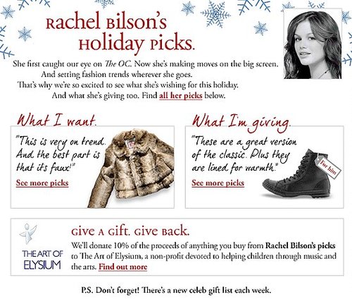 Bilson and Celebs Share Their Piperlime Picks . . . For Charity!