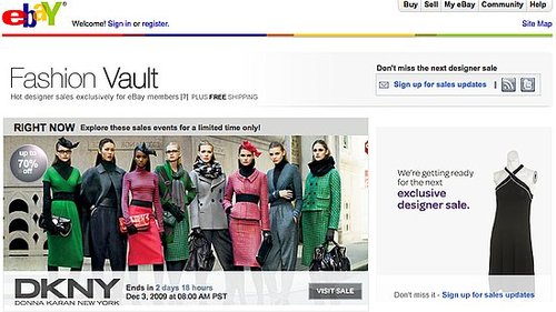 High-End Designer Online Sale Site, eBay Fashion Vault