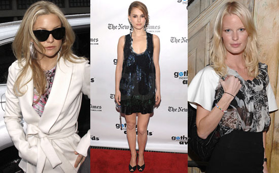 Photo of Kate Hudson, Natalie Portman, and Model Caroline Winberg Photo of Kate Hudson, Natalie Portman, and Model Caroline Winberg