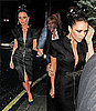 Victoria Beckham Wears Black Jeweled Zipper Dress From Her Spring '10 Collection in London