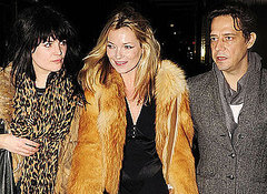 Photos Kate Moss Out For Dinner With The Kills' Alison Mosshart & Jamie Hince, Kate Reveals "Thin" Motto She Tries To Live By