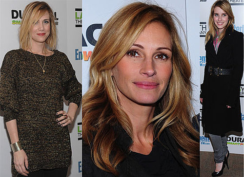 Photos of Julia Roberts, Emma Roberts, Sam Rockwell, John Krasinski, Kristen Wiig at Labyrinth Theater Benefit