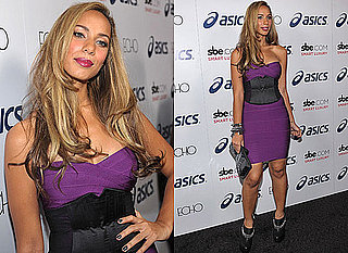 Photos of Leona Lewis in Purple Tight Dress at her Album Launch
