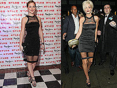 Leighton Meester and Sarah Harding in Preen Spring 2010 Dress