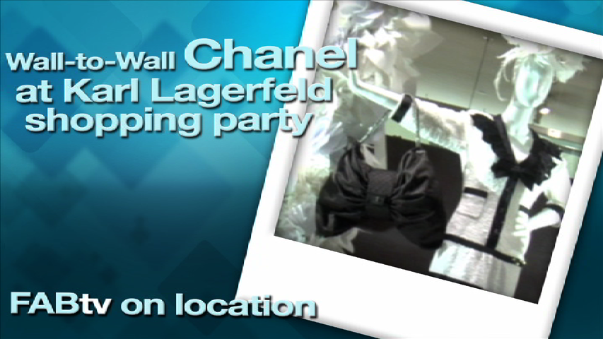 Wall-to-Wall Chanel at Karl Lagerfeld Shopping Party!