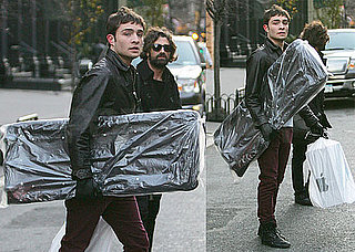 Photos of Ed Westwick Holiday Shopping in NYC