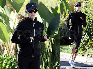 Photos of Reese Witherspoon Jogging With Her Trainer in LA