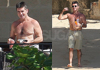 Photos of Simon Cowell Shirtless on Vacation in the Caribbean 2009-12-22 09:00:00