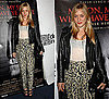 Chloe Sevigny Wears Leopard Pants and Leather Jacket