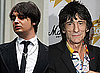 Photos of Pete Doherty Who Has Been Charged With Heroin Possession and Ronnie Wood Who Has Been Cautioned for Common Assault