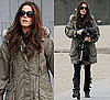 Photos of Kate Beckinsale in Buckled Boots and Green Parka in Venice Beach, CA