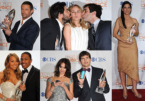 Photos of Ashton Kutcher, Taylor Swift, Mariah Carey, and More in the 2010 People's Choice Awards Press Room