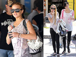 Photos of Lindsay Lohan and Ali Lohan Leaving St. Barts