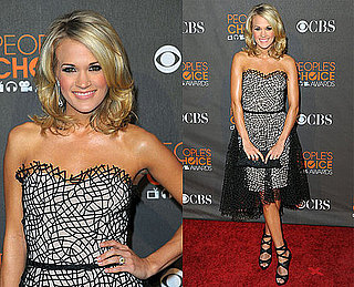 Carrie Underwood in Christian Cota at 2010 People's Choice Awards 2010-01-06 17:29:05