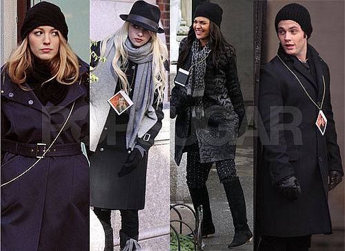Photos of the Gossip Girl Cast Filming Season 3 in New York City and Playing Games