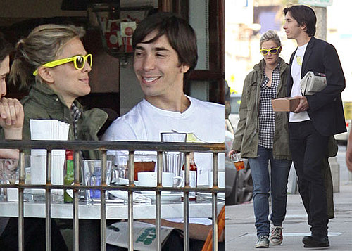 Photos of Drew Barrymore and Justin Long Eating Lunch in LA With Friends
