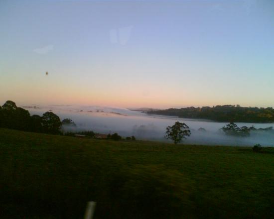 morning mist in the mountains