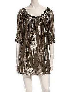 Grey Ant Gold Lamé Sack Dress