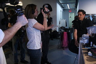 Backstage at Isaac Mizrahi Fall 2008 Show