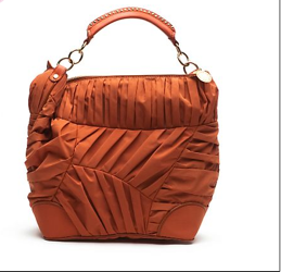 Stella McCartney Pleated Nylon Bag In Orange