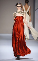 Monique Lhuillier Fall Winter 2008 Fashion Show Video And Designer Interview, ,