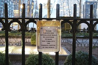 Bryant Park Prepares for Mercedes-Benz Fashion Week