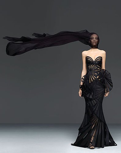 Spring 2009 Atelier Versace: Red Carpet Ruffles and Whorls Spring 2009 Atelier Versace: Red Carpet Ruffles and Whorls