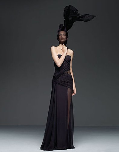 Spring 2009 Atelier Versace: Red Carpet Ruffles and Whorls Spring 2009 Atelier Versace: Red Carpet Ruffles and Whorls