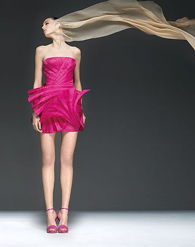 Spring 2009 Atelier Versace: Red Carpet Ruffles and Whorls Spring 2009 Atelier Versace: Red Carpet Ruffles and Whorls