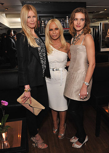 Claudia Schiffer, Donatella Versace, Natalia Vodianova Claudia Schiffer, Donatella Versace, Natalia Vodianova