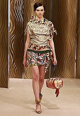 Miuccia Prada Digs Up Clashing Vintage Prints for Cruise 2010