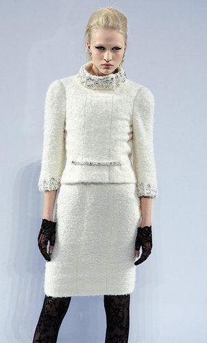 Karl Lagerfeld's Fall 2009 Chanel Couture: All High/Low Skirts and Perfume Bottles Karl Lagerfeld's Fall 2009 Chanel Couture: All High/Low Skirts and Perfume Bottles