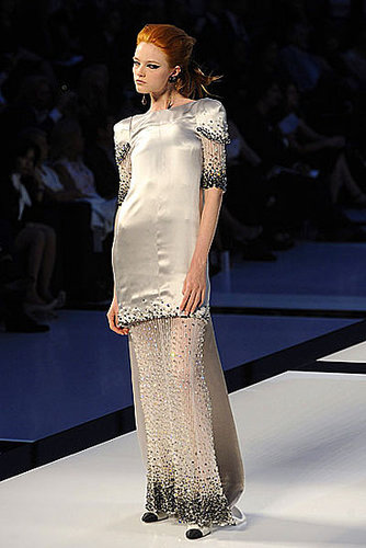 Karl Lagerfeld's Fall 2009 Chanel Couture: All High/Low Skirts and Perfume Bottles Karl Lagerfeld's Fall 2009 Chanel Couture: All High/Low Skirts and Perfume Bottles